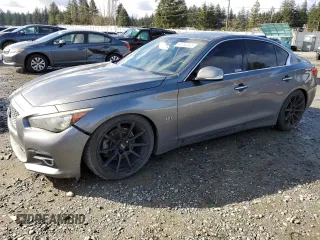 2017 Infiniti Q50 Signature Edition with VIN JN1EV7AP5HM736404, listed as a Copart auction lot 48752505 with 125,225 mi miles and Salvage Title. Bid and sale history available at DreamBid. Image 1.