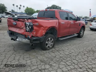 2024 Ford Ranger XLT with VIN 1FTER4HH5RLE09913, listed as a Copart auction lot 54896735 with 22,918 mi miles and Salvage title. Bid and sale history available at DreamBid. Image 3.