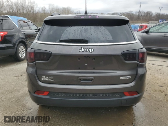 2017 Jeep Compass Latitude with VIN 3C4NJDBB2HT656451, listed as a Copart auction lot 49722475 with 143,765 mi miles and Non Repairable. Bid and sale history available at carsss.com. Image 6.