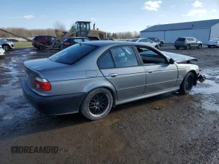 2002 BMW 5 Series 530i with VIN WBADT53492CE92971, listed as a Copart auction lot 85592254 with 115,192 mi miles and Salvage Title. Bid and sale history available at carsss.com. Image 3.