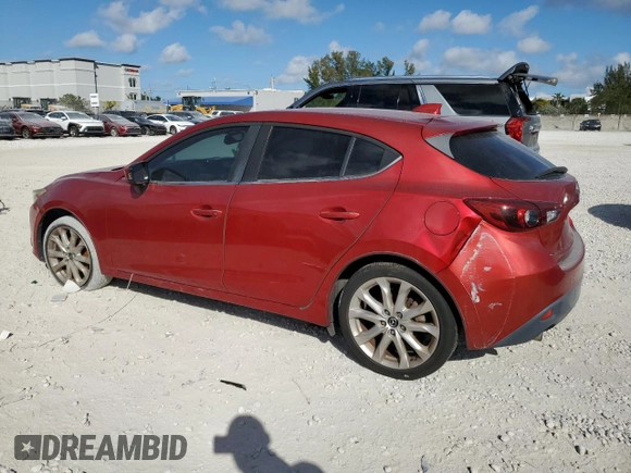 2015 Mazda 3 S Grand Touring with VIN JM1BM1M38F1255828, listed as a Copart auction lot 44908875 with 82,119 mi miles and Salvage Title. Bid and sale history available at DreamBid. Image 2.