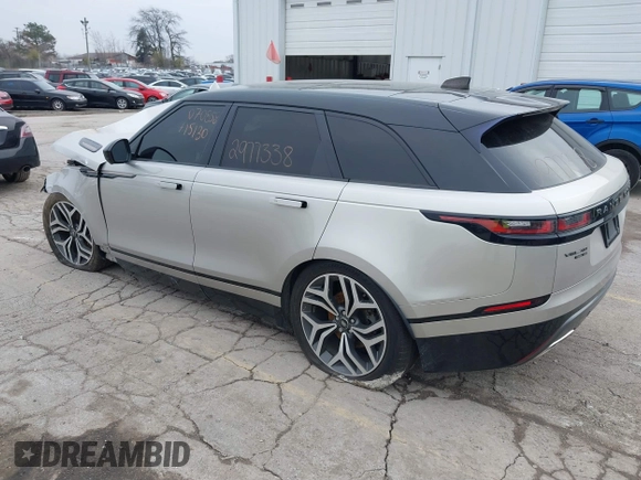 2019 Land Rover Range Rover Velar R-Dynamic SE with VIN SALYL2EV7KA795130, listed as a IAAI auction lot 40948729 with 66,353 mi miles and . Bid and sale history available at DreamBid. Image 3.