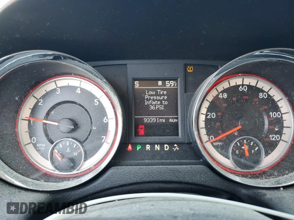 2013 Dodge Grand Caravan Crew with VIN 2C4RDGDG8DR741455, listed as a Copart auction lot 54420055 with 93,391 mi miles and Non Repairable. Bid and sale history available at DreamBid. Image 9.
