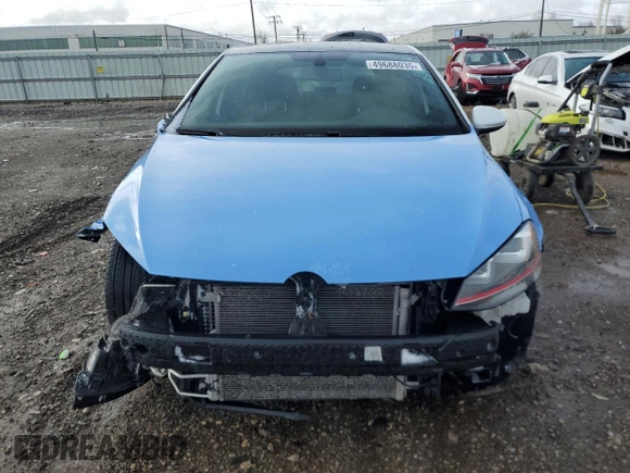 2017 Volkswagen Golf GTI S with VIN 3VW447AU7HM047418, listed as a Copart auction lot 49688035 with 158,034 mi miles and Salvage Title. Bid and sale history available at carsss.com. Image 5.