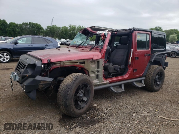 2012 Jeep Wrangler Unlimited Sport with VIN 1C4BJWDG6CL234419, listed as a Copart auction lot 62284825 with 66,649 mi miles and Salvage title. Bid and sale history available at DreamBid. Image 1.