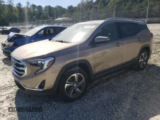 2018 GMC Terrain SLT Diesel with VIN 3GKALREU6JL282701, listed as a Copart auction lot 75844504 with 124,430 mi miles and Salvage Title. Bid and sale history available at DreamBid. Image 1.