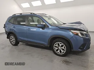 2022 Subaru Forester Premium with VIN JF2SKADC2NH444536, listed as a Copart auction lot 55051115 with 52,465 mi miles and Salvage title. Bid and sale history available at DreamBid. Image 4.