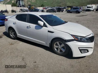 2015 Kia Optima LX with VIN KNAGM4A7XF5563118, listed as a Copart auction lot 50168315 with 111,042 mi miles and Salvage Title. Bid and sale history available at carsss.com. Image 4.