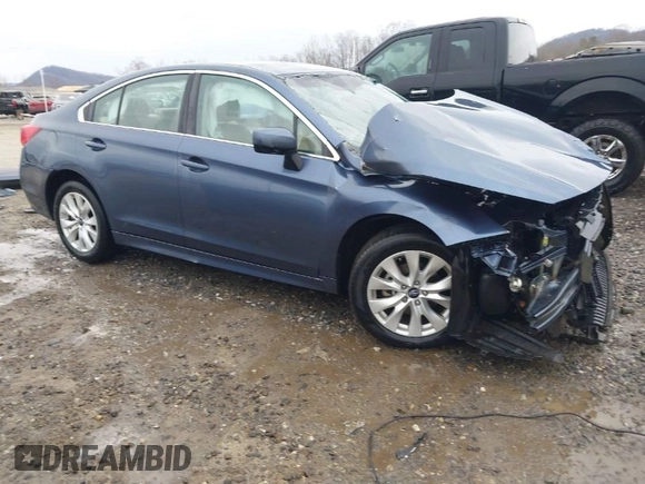 2017 Subaru Legacy Premium with VIN 4S3BNAC63H3015702, listed as a IAAI auction lot 41718005 with 48,392 mi miles and . Bid and sale history available at DreamBid. Image 1.