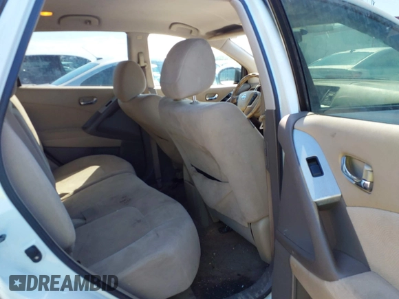 2010 Nissan Murano SL with VIN JN8AZ1MW9AW123166, listed as a IAAI auction lot 42096111 with 254,935 mi miles. Bid and sale history available at carsss.com. Image 8.