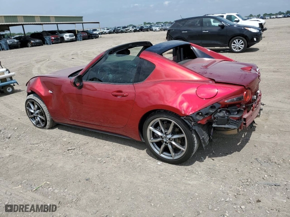 2023 Mazda MX-5 Miata RF Grand Touring with VIN JM1NDAM75P0550618, listed as a Copart auction lot 51657564 with 12,959 mi miles and Salvage Title. Bid and sale history available at carsss.com. Image 2.