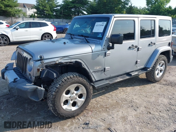 2015 Jeep Wrangler Unlimited Sahara with VIN 1C4BJWEG9FL570780, listed as a IAAI auction lot 42474940 with 116,226 mi miles and . Bid and sale history available at DreamBid. Image 18.