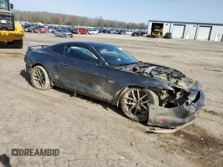 2018 Ford Mustang GT z VIN 1FA6P8CF0J5142296, wystawiony jako Copart lot #42128105 z przebiegiem 70 711 mil mil oraz Szkoda całkowita • Salvage title. Historia ofert i sprzedaży dostępna na DreamBid. Obrazek 4.