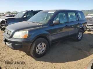 2005 Honda Pilot LX z VIN 2HKYF18165H550737, wystawiony jako Copart lot #52793585 z przebiegiem 229 982 mil mil oraz Szkoda całkowita • Salvage title. Historia ofert i sprzedaży dostępna na DreamBid. Obrazek 1.