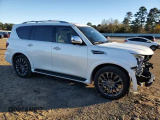 2023 Nissan Armada Platinum with VIN JN8AY2DA1P9400185, listed as a Copart auction lot 86852214 with 14,158 mi miles and Salvage Title. Bid and sale history available at carsss.com. Image 4.