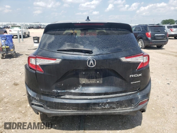 2020 Acura RDX w/Technology Pkg with VIN 5J8TC2H50LL040311, listed as a Copart auction lot 62996133 with 45,453 mi miles. Bid and sale history available at carsss.com. Image 6.
