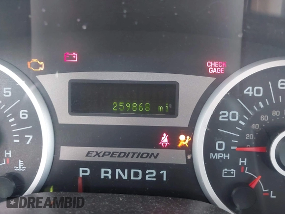 2005 Ford Expedition Eddie Bauer с VIN 1FMFU17585LA60924, выставлен на аукционе IAAI как лот 41845434 с пробегом 259 868 миль миль и . История ставок и продаж доступна на DreamBid. Изображение 7.