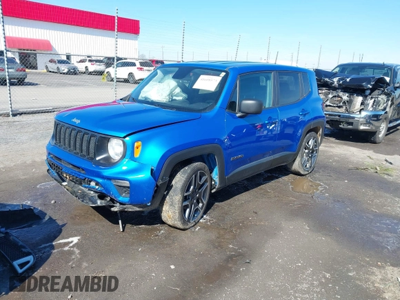2020 Jeep Renegade Sport with VIN ZACNJAAB0LPM01438, listed as a IAAI auction lot 41608573 with 90,053 mi miles and . Bid and sale history available at carsss.com. Image 19.