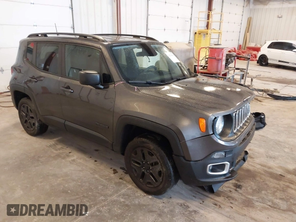2018 Jeep Renegade Sport z VIN ZACCJBABXJPH72202, wystawiony jako IAAI lot #42538894 z przebiegiem 49 877 mil mil oraz . Historia ofert i sprzedaży dostępna na DreamBid. Obrazek 1.
