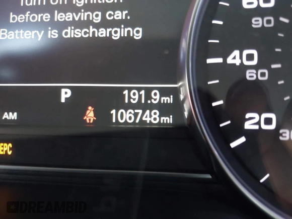 2017 Audi A8 Sport with VIN WAU43AFD3HN010445, listed as a IAAI auction lot 42714864 with 106,748 mi miles and . Bid and sale history available at DreamBid. Image 16.