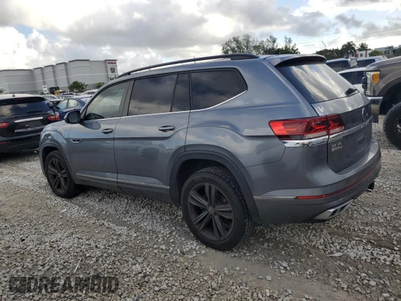 2021 Volkswagen Atlas SE with VIN 1V2PR2CA5MC525207, listed as a Copart auction lot 46195945 with 130,206 mi miles and Non repairable. Bid and sale history available at DreamBid. Image 2.