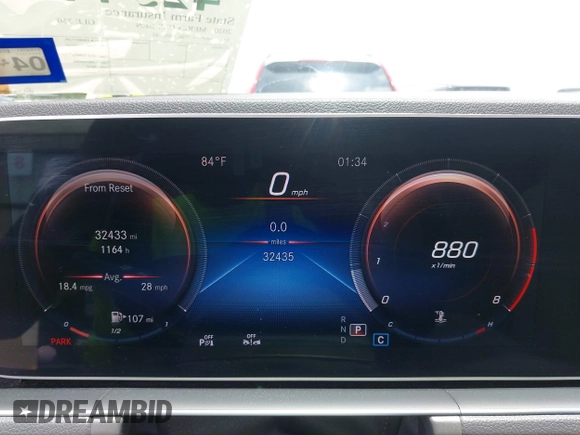 2020 Mercedes-Benz GLE 350 z VIN 4JGFB4KE0LA052145, wystawiony jako IAAI lot #42344452 z przebiegiem 32 435 mil mil oraz . Historia ofert i sprzedaży dostępna na DreamBid. Obrazek 7.