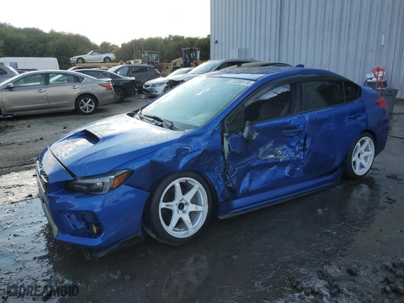 2021 Subaru WRX Limited with VIN JF1VA1N60M8802096, listed as a Copart auction lot 72058174 with 27,747 mi miles and Salvage Title. Bid and sale history available at carsss.com. Image 1.