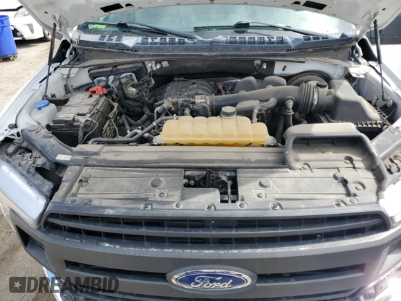 2020 Ford F-150 XL with VIN 1FTMF1CB7LKE65094, listed as a Copart auction lot 54452855 with 32,865 mi miles and Salvage Title. Bid and sale history available at carsss.com. Image 11.