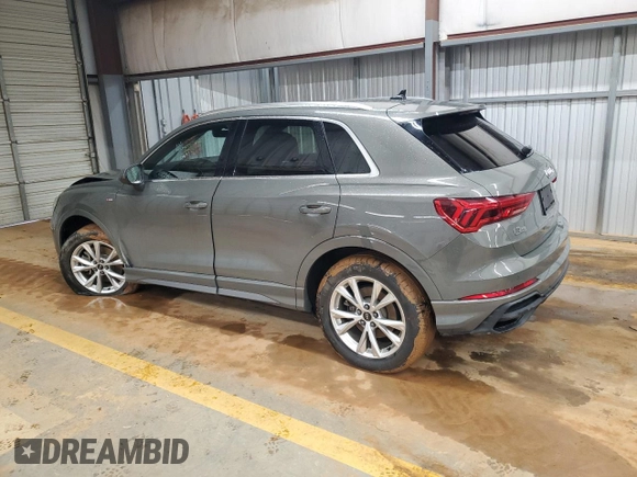 2023 Audi Q3 S line Premium with VIN WA1DECF34P1140721, listed as a Copart auction lot 45188325 with 40,458 mi miles and Salvage title. Bid and sale history available at DreamBid. Image 2.