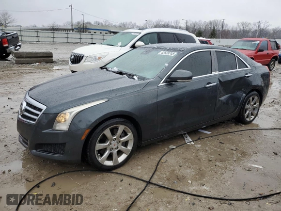 2014 Cadillac ATS Luxury RWD with VIN 1G6AB5SX0E0128741, listed as a Copart auction lot 42639745 with 117,561 mi miles and Salvage Title. Bid and sale history available at carsss.com. Image 1.