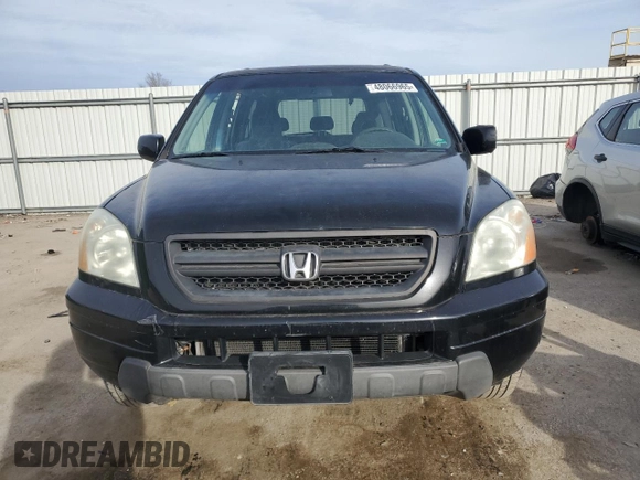 2005 Honda Pilot EX with VIN 5FNYF18425B056027, listed as a Copart auction lot 48066965 with 132,421 mi miles and Salvage Title. Bid and sale history available at carsss.com. Image 5.