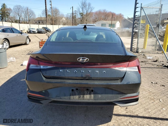 2023 Hyundai Elantra SEL with VIN KMHLM4AG0PU522971, listed as a Copart auction lot 50524025 with 21,760 mi miles and Salvage Title. Bid and sale history available at carsss.com. Image 6.