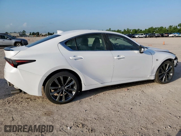2024 Lexus IS 350 F Sport with VIN JTHGZ1E29R5035333, listed as a Copart auction lot 61544585 with 9,959 mi miles and Salvage title. Bid and sale history available at DreamBid. Image 3.