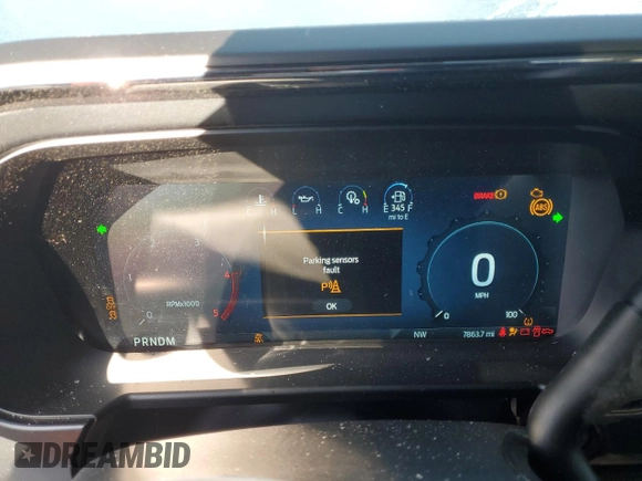 2024 Ford F-350 XL with VIN 1FT8W3BM6REE92164, listed as a Copart auction lot 88810125 with 7,863 mi miles and Salvage Title. Bid and sale history available at DreamBid. Image 9.