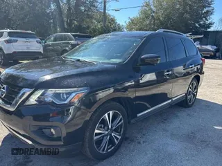 2020 Nissan Pathfinder Platinum with VIN 5N1DR2DM2LC586652, listed as a Copart auction lot 45931825 with 109,954 mi miles and Clean Title. Bid and sale history available at carsss.com. Image 2.