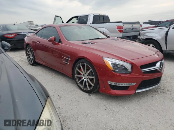 2014 Mercedes-Benz SL 63 AMG with VIN WDDJK7EAXEF029105, listed as a Copart auction lot 75639724 with Not provided miles and Non repairable. Bid and sale history available at DreamBid. Image 4.