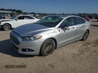 2016 Ford Fusion Titanium with VIN 3FA6P0K90GR245298, listed as a Copart auction lot 56863335 with 214,140 mi miles and Salvage title. Bid and sale history available at DreamBid. Image 1.