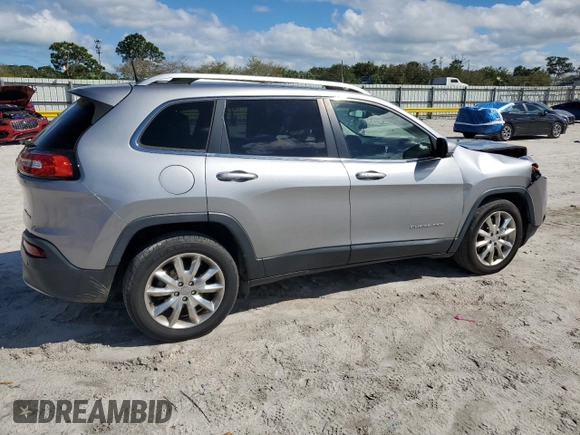 2017 Jeep Cherokee Limited with VIN 1C4PJLDB6HW602869, listed as a Copart auction lot 46781115 with 96,789 mi miles and Salvage Title. Bid and sale history available at carsss.com. Image 3.