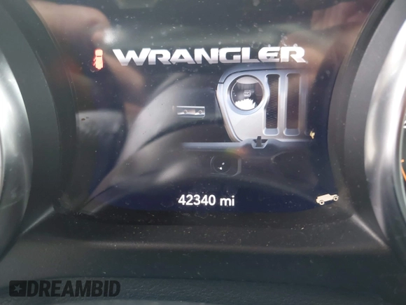 2021 Jeep Wrangler Unlimited Willys with VIN 1C4HJXDN5MW683251, listed as a IAAI auction lot 42075844 with 42,340 mi miles and . Bid and sale history available at DreamBid. Image 7.