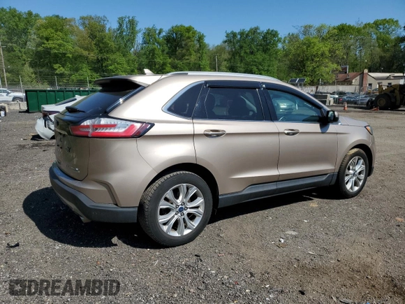 2020 Ford Edge Titanium with VIN 2FMPK3K91LBA72040, listed as a Copart auction lot 53977085 with 83,290 mi miles and Salvage title. Bid and sale history available at DreamBid. Image 3.