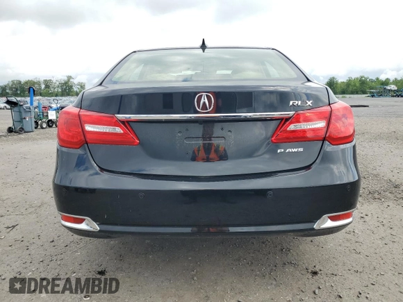 2014 Acura RLX Advance with VIN JH4KC1F98EC001204, listed as a Copart auction lot 55731955 with 148,263 mi miles and Salvage title. Bid and sale history available at DreamBid. Image 6.