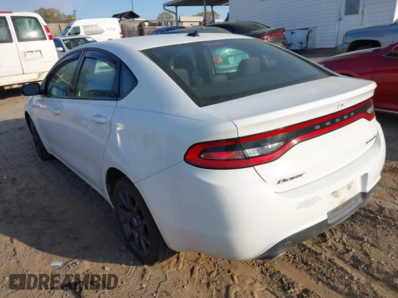 2015 Dodge Dart SXT with VIN 1C3CDFBB4FD302433, listed as a IAAI auction lot 41745014 with 148,635 mi miles. Bid and sale history available at carsss.com. Image 3.