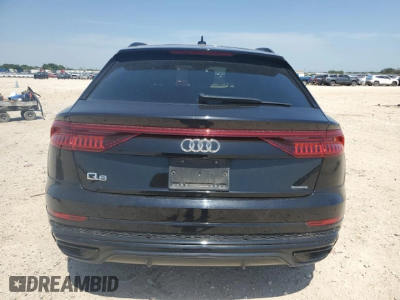 2019 Audi Q8 Premium Plus with VIN WA1EVAF19KD020962, listed as a Copart auction lot 57027725 with 133,995 mi miles and Salvage title. Bid and sale history available at DreamBid. Image 6.