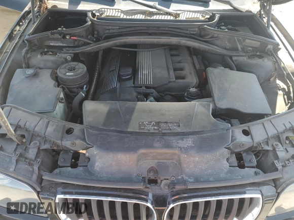 2004 BMW X3 2.5i with VIN WBXPA73474WB29994, listed as a Copart auction lot 52037835 with 140,712 mi miles and Salvage Title. Bid and sale history available at DreamBid. Image 13.