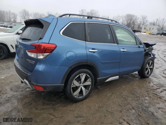 2019 Subaru Forester Touring with VIN JF2SKAWCXKH593401, listed as a Copart auction lot 45157845 with 59,814 mi miles and Salvage Title. Bid and sale history available at carsss.com. Image 3.