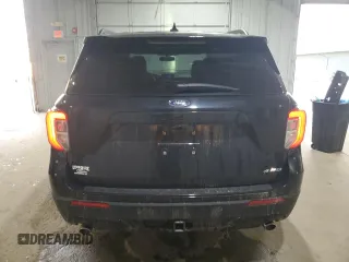 2022 Ford Explorer ST-Line with VIN 1FMSK8KH1NGC15546, listed as a Copart auction lot 84801794 with 37,745 mi miles and Salvage Title. Bid and sale history available at carsss.com. Image 6.