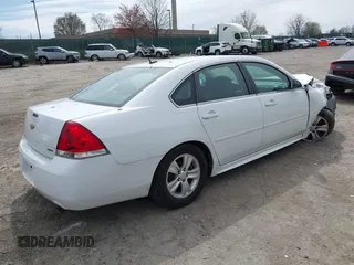 2014 Chevrolet Impala LS with VIN 2G1WA5E38E1141734, listed as a IAAI auction lot 41942551 with 110,805 mi miles and . Bid and sale history available at DreamBid. Image 4.