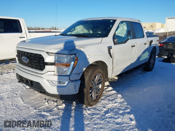 2021 Ford F-150 XL with VIN 1FTEW1EP2MKD11617, listed as a IAAI auction lot 41659466 with 54,000 mi miles and . Bid and sale history available at DreamBid. Image 2.