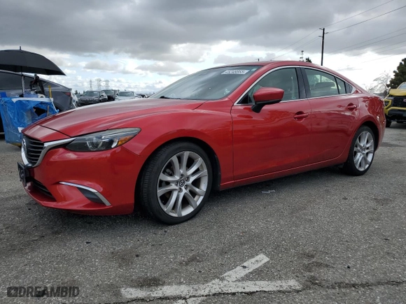 2017 Mazda Mazda6 Touring with VIN JM1GL1V56H1121556, listed as a Copart auction lot 45248865 with 70,311 mi miles and Salvage Title. Bid and sale history available at carsss.com. Image 1.