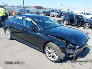 2022 Audi A5 Sportback Premium with VIN WAUABCF58NA006596, listed as a IAAI auction lot 41671152 with 89,697 mi miles. Bid and sale history available at carsss.com. Image 1.